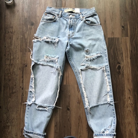 vintage ripped levis